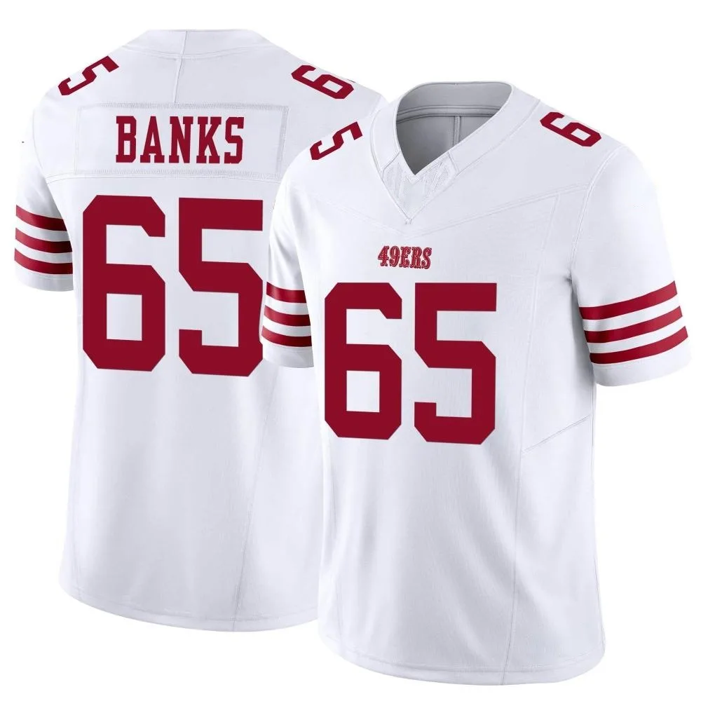 Men's San Francisco 49ers Aaron Banks Nike Vapor F.U.S.E. Limited White Jersey Men's San Francisco 49ers Aaron Banks Nike Vapor F.U.S.E. Limited White Jersey