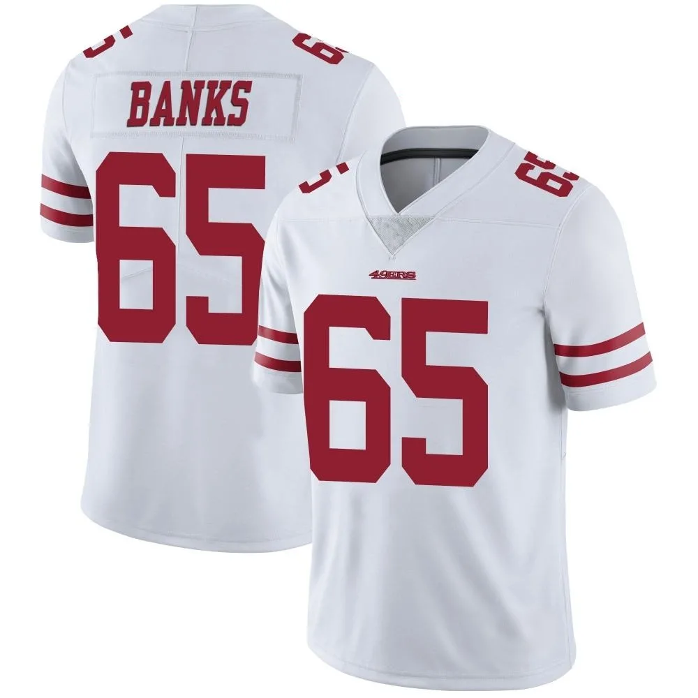 Men's San Francisco 49ers Aaron Banks Nike Vapor Untouchable Limited White Jersey Men's San Francisco 49ers Aaron Banks Nike Vapor Untouchable Limited White Jersey