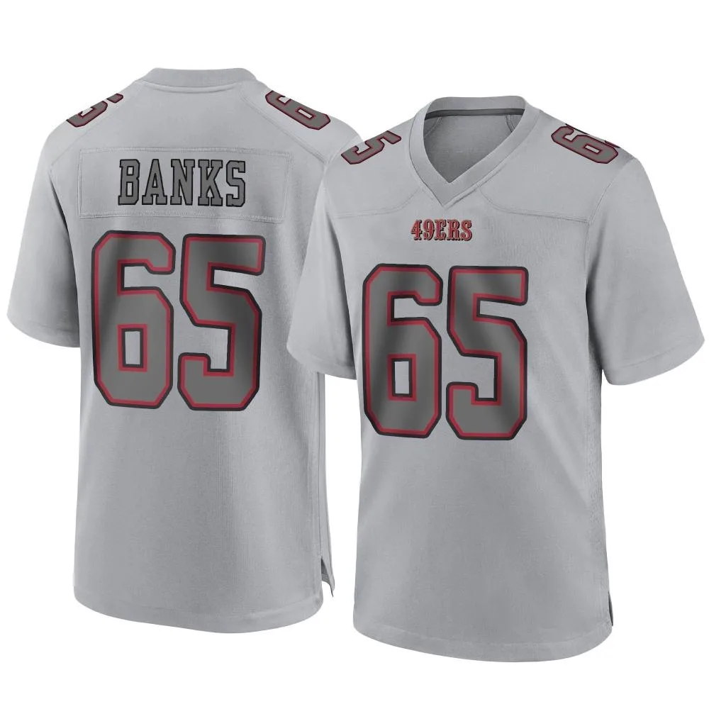 Youth San Francisco 49ers Aaron Banks Nike Atmosphere Fashion Game Gray Jersey Youth San Francisco 49ers Aaron Banks Nike Atmosphere Fashion Game Gray Jersey
