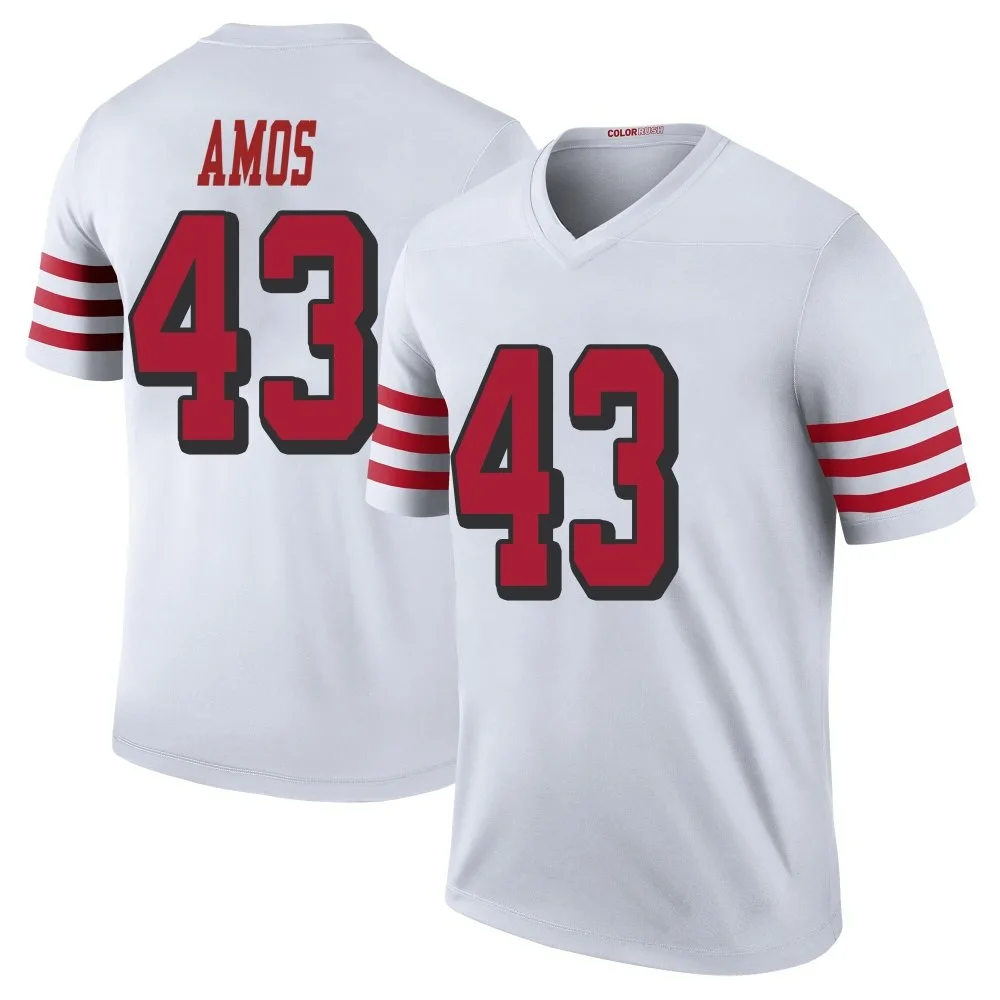 Men's San Francisco 49ers Adrian Amos Nike Color Rush Legend White Jersey Men's San Francisco 49ers Adrian Amos Nike Color Rush Legend White Jersey