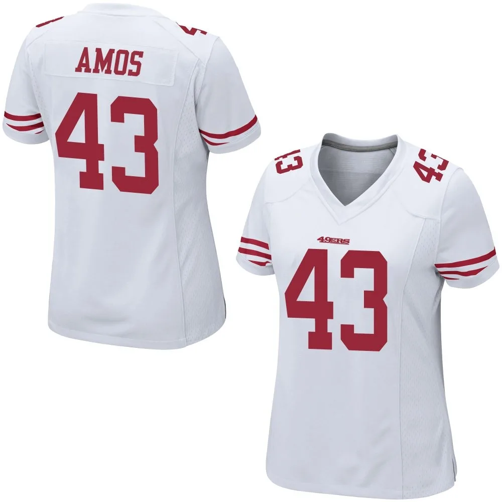 Women's San Francisco 49ers Adrian Amos Nike Game White Jersey Women's San Francisco 49ers Adrian Amos Nike Game White Jersey