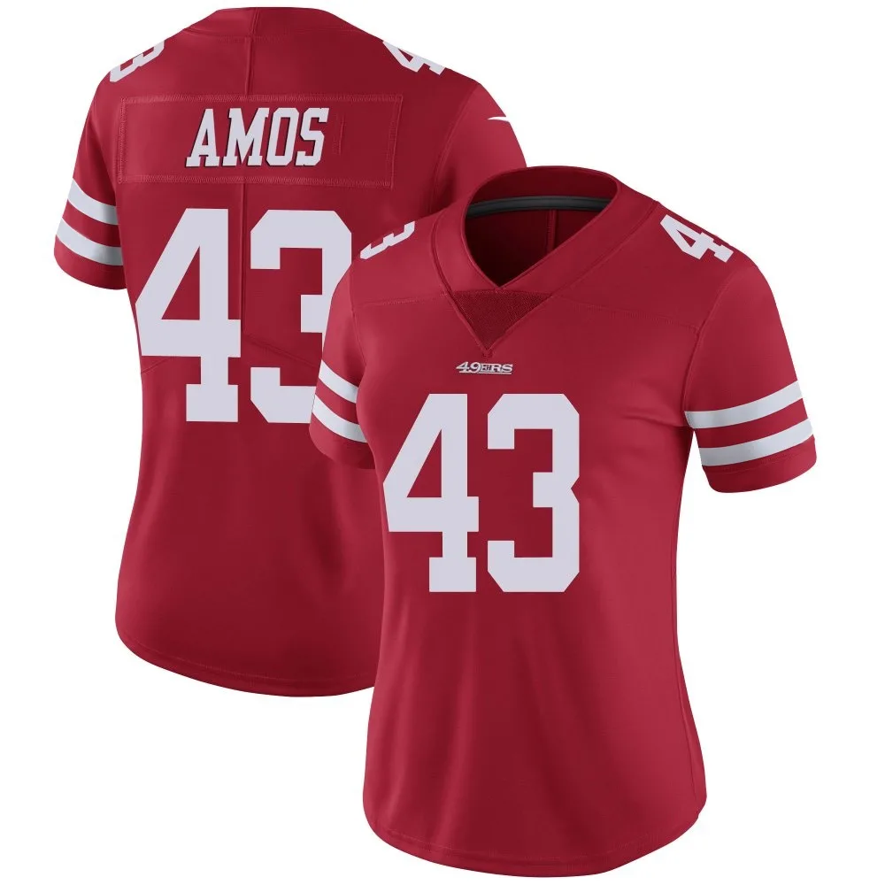Women's San Francisco 49ers Adrian Amos Nike Team Color Vapor Untouchable Limited Red Jersey Women's San Francisco 49ers Adrian Amos Nike Team Color Vapor Untouchable Limited Red Jersey