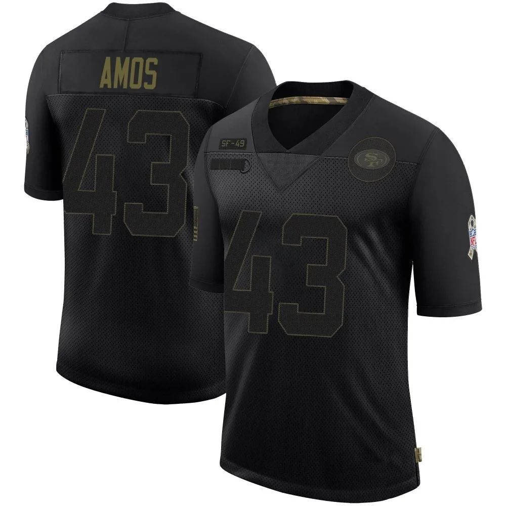 Youth San Francisco 49ers Adrian Amos Nike 2020 Salute To Service Limited Black Jersey Youth San Francisco 49ers Adrian Amos Nike 2020 Salute To Service Limited Black Jersey