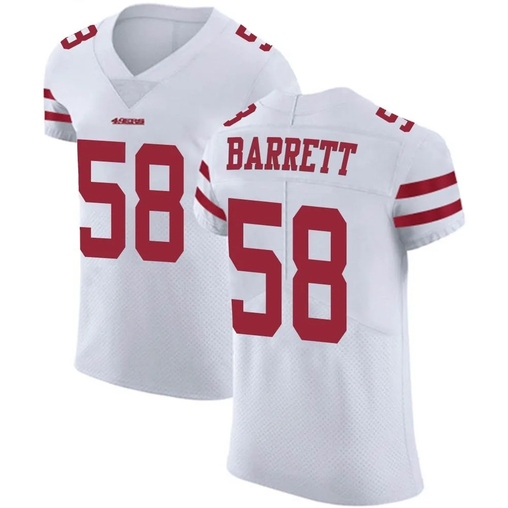 Men's San Francisco 49ers Alex Barrett Nike Vapor Untouchable Elite White Jersey Men's San Francisco 49ers Alex Barrett Nike Vapor Untouchable Elite White Jersey