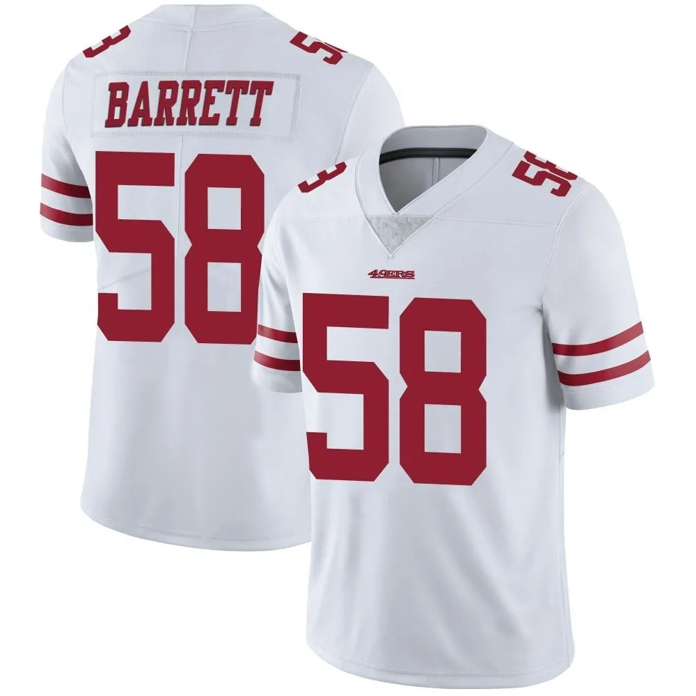 Men's San Francisco 49ers Alex Barrett Nike Vapor Untouchable Limited White Jersey Men's San Francisco 49ers Alex Barrett Nike Vapor Untouchable Limited White Jersey