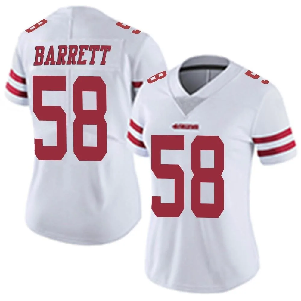 Women's San Francisco 49ers Alex Barrett Nike Vapor Untouchable Limited White Jersey Women's San Francisco 49ers Alex Barrett Nike Vapor Untouchable Limited White Jersey