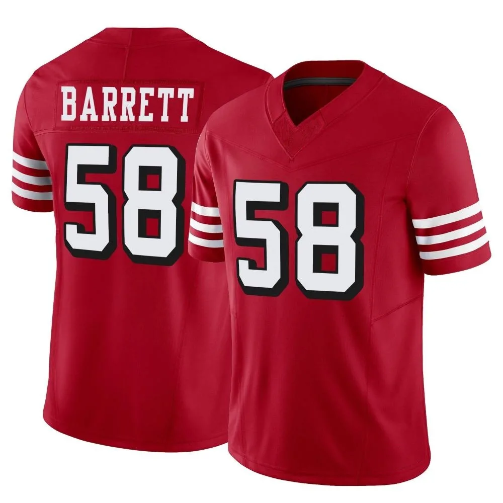 Youth San Francisco 49ers Alex Barrett Nike Alternate Vapor F.U.S.E. Limited Scarlet Jersey Youth San Francisco 49ers Alex Barrett Nike Alternate Vapor F.U.S.E. Limited Scarlet Jersey