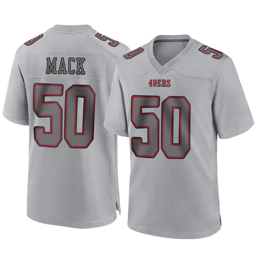 Men's San Francisco 49ers Alex Mack Nike Atmosphere Fashion Game Gray Jersey Men's San Francisco 49ers Alex Mack Nike Atmosphere Fashion Game Gray Jersey