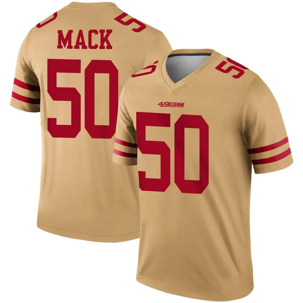 Men's San Francisco 49ers Alex Mack Nike Inverted Legend Gold Jersey Men's San Francisco 49ers Alex Mack Nike Inverted Legend Gold Jersey