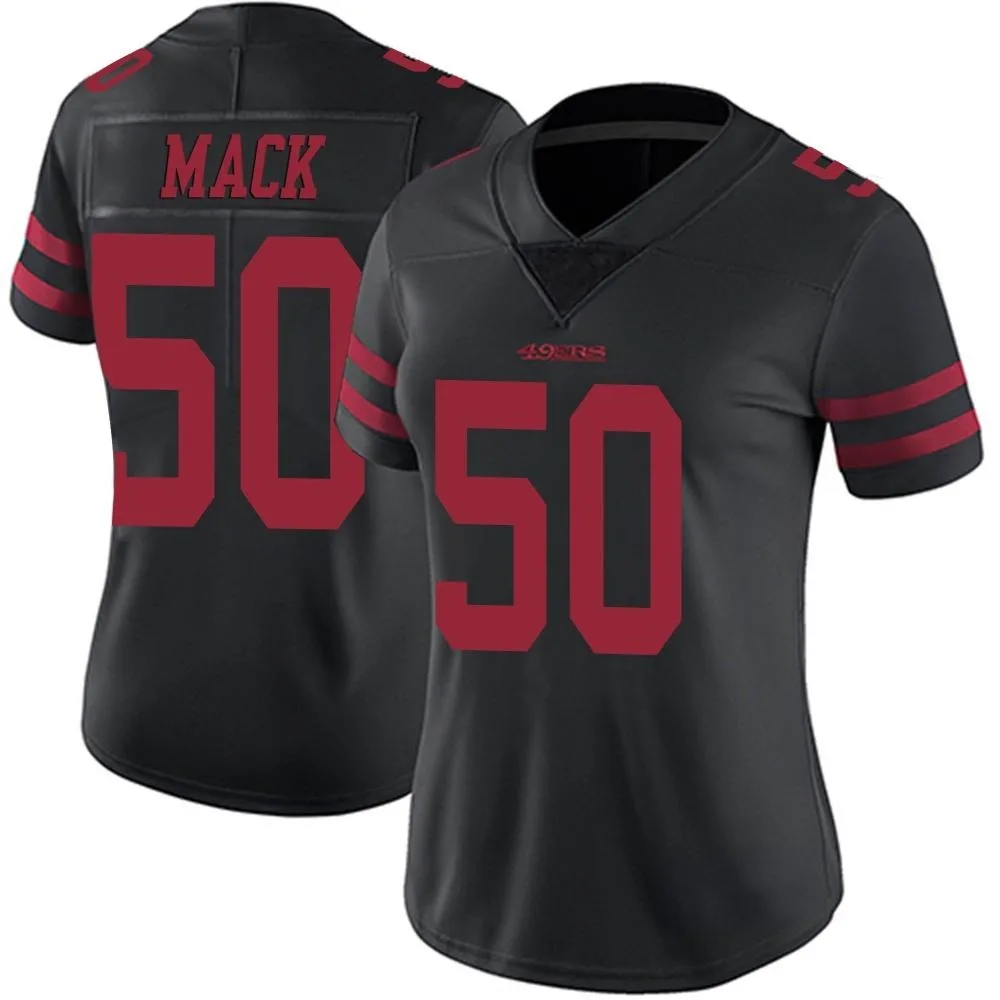 Women's San Francisco 49ers Alex Mack Nike Alternate Vapor Untouchable Limited Black Jersey Women's San Francisco 49ers Alex Mack Nike Alternate Vapor Untouchable Limited Black Jersey