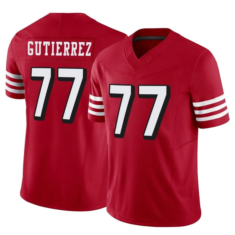 Men's San Francisco 49ers Alfredo Gutierrez Nike Alternate Vapor F.U.S.E. Limited Scarlet Jersey Men's San Francisco 49ers Alfredo Gutierrez Nike Alternate Vapor F.U.S.E. Limited Scarlet Jersey