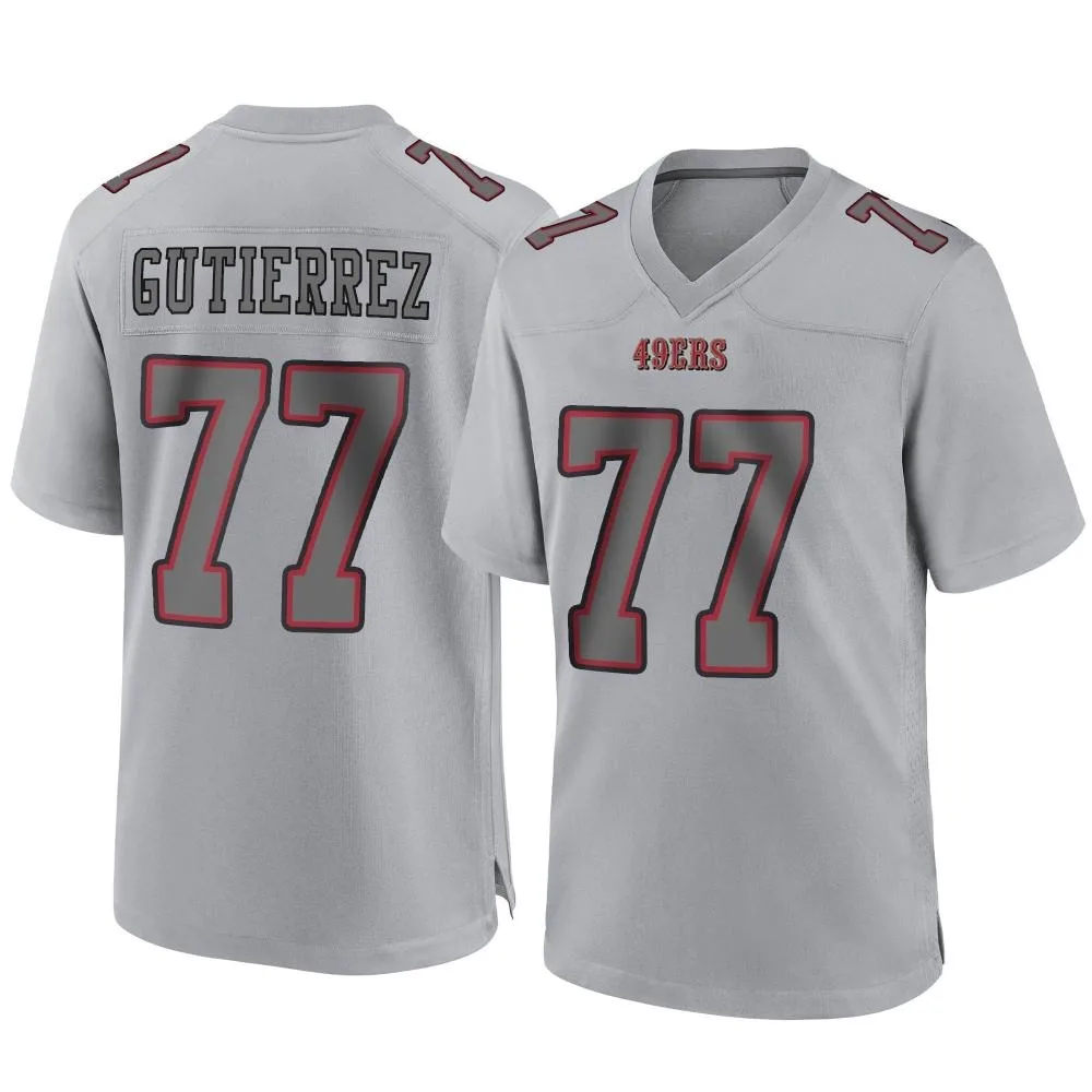 Men's San Francisco 49ers Alfredo Gutierrez Nike Atmosphere Fashion Game Gray Jersey Men's San Francisco 49ers Alfredo Gutierrez Nike Atmosphere Fashion Game Gray Jersey
