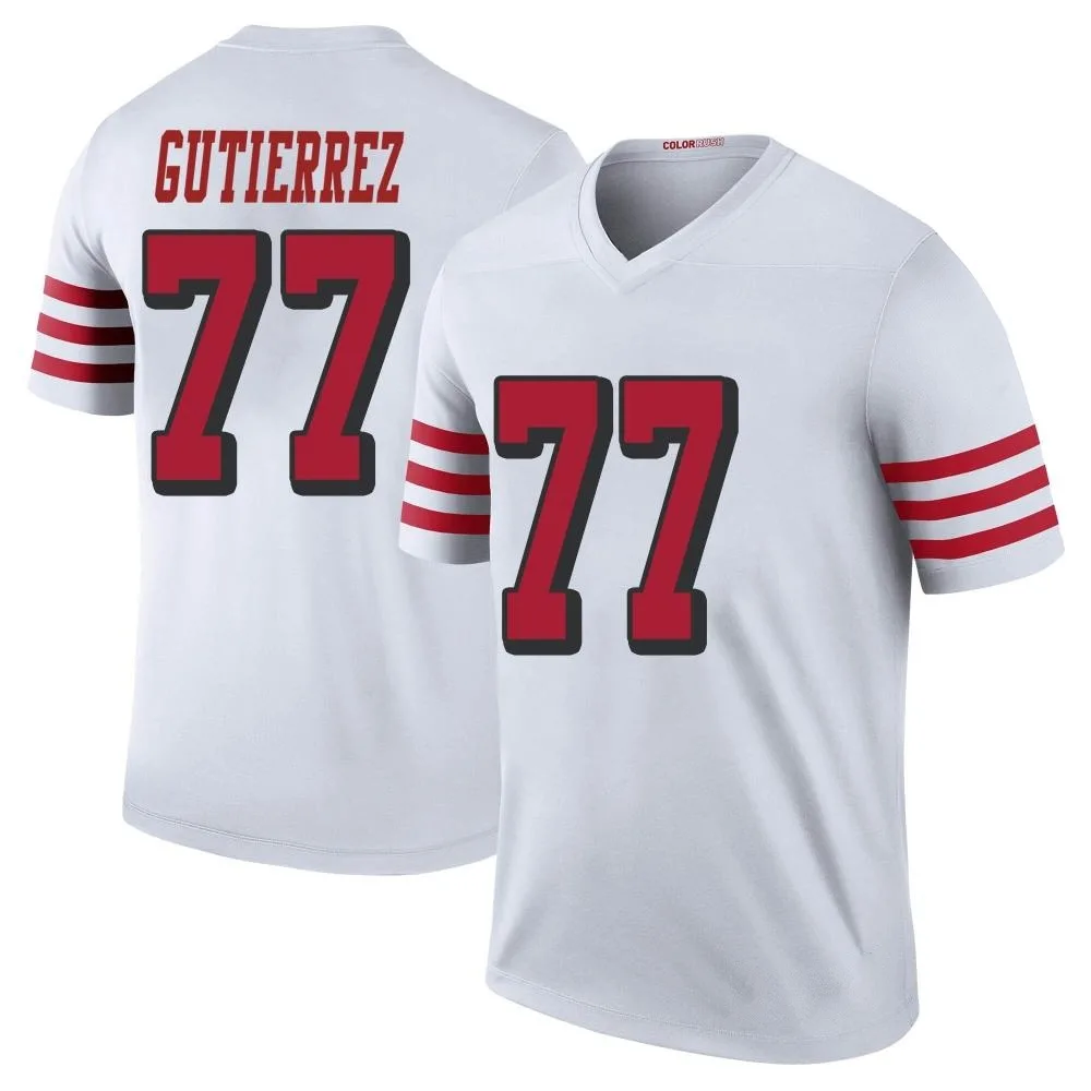 Men's San Francisco 49ers Alfredo Gutierrez Nike Color Rush Legend White Jersey Men's San Francisco 49ers Alfredo Gutierrez Nike Color Rush Legend White Jersey