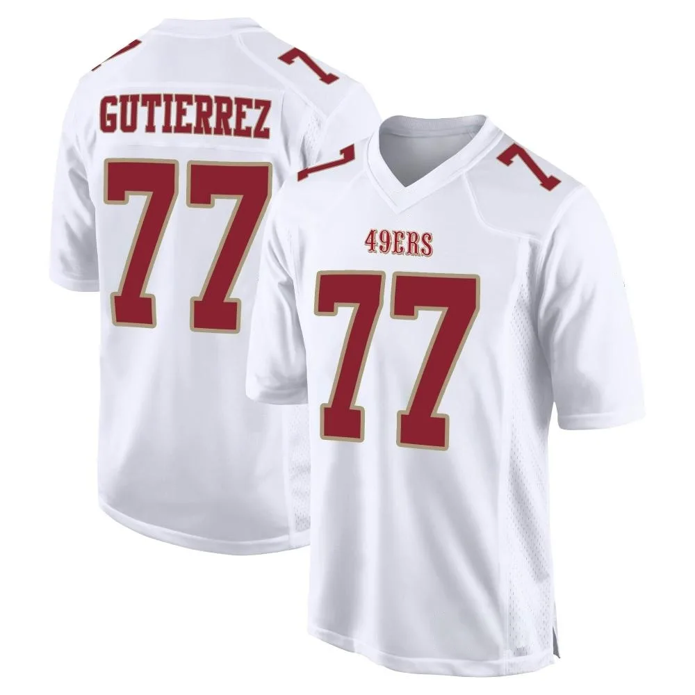 Men's San Francisco 49ers Alfredo Gutierrez Nike Fashion Game White Jersey Men's San Francisco 49ers Alfredo Gutierrez Nike Fashion Game White Jersey