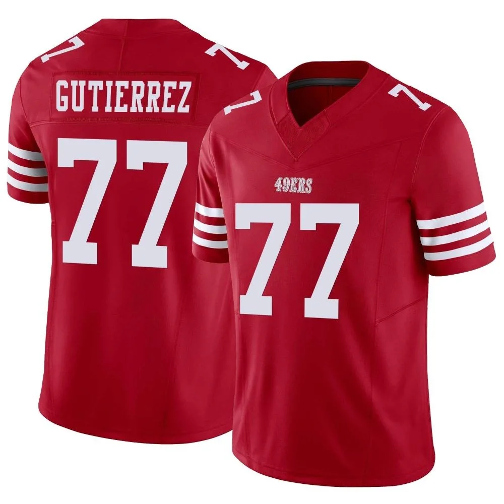 Men's San Francisco 49ers Alfredo Gutierrez Nike Vapor F.U.S.E. Limited Scarlet Jersey Men's San Francisco 49ers Alfredo Gutierrez Nike Vapor F.U.S.E. Limited Scarlet Jersey
