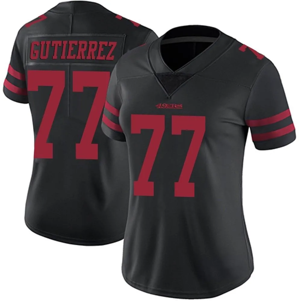 Women's San Francisco 49ers Alfredo Gutierrez Nike Alternate Vapor Untouchable Limited Black Jersey Women's San Francisco 49ers Alfredo Gutierrez Nike Alternate Vapor Untouchable Limited Black Jersey