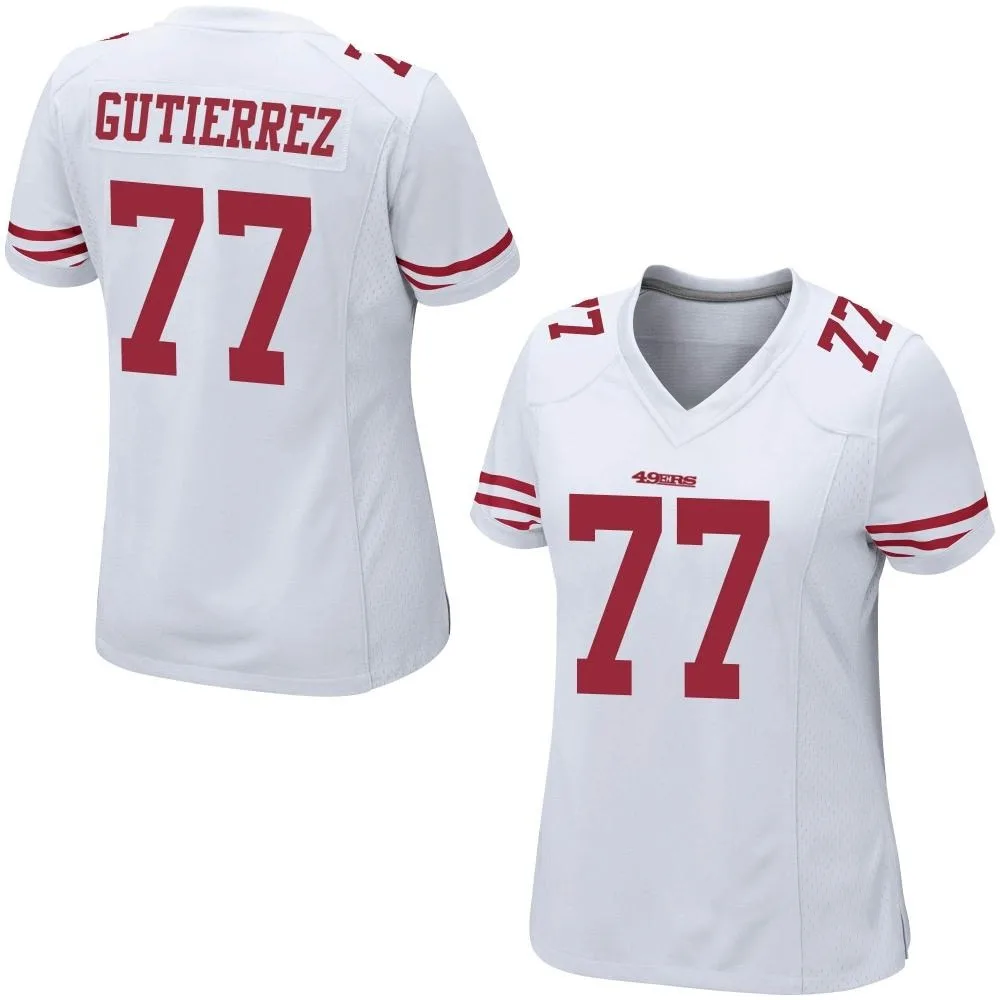 Women's San Francisco 49ers Alfredo Gutierrez Nike Game White Jersey Women's San Francisco 49ers Alfredo Gutierrez Nike Game White Jersey