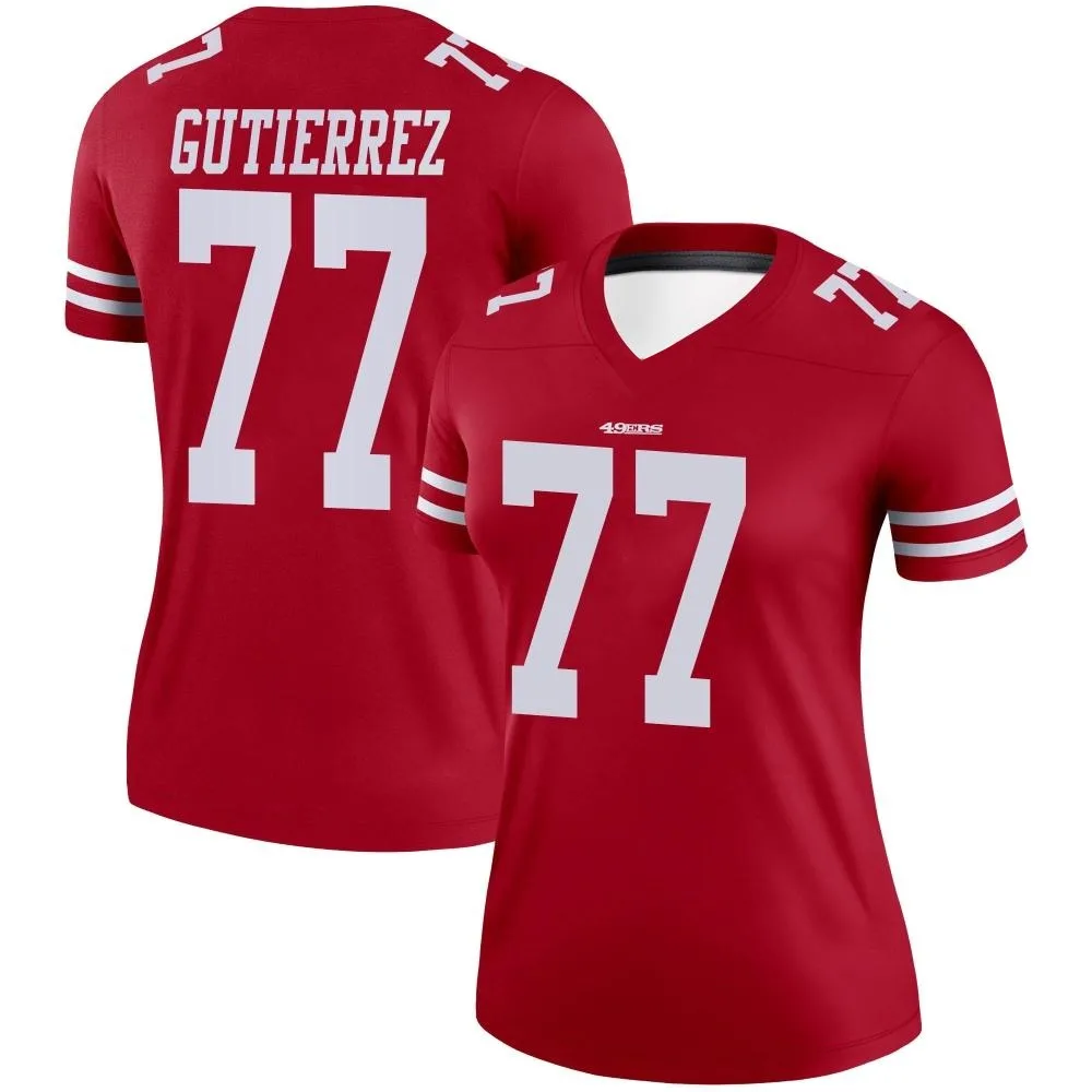 Women's San Francisco 49ers Alfredo Gutierrez Nike Legend Scarlet Jersey Women's San Francisco 49ers Alfredo Gutierrez Nike Legend Scarlet Jersey