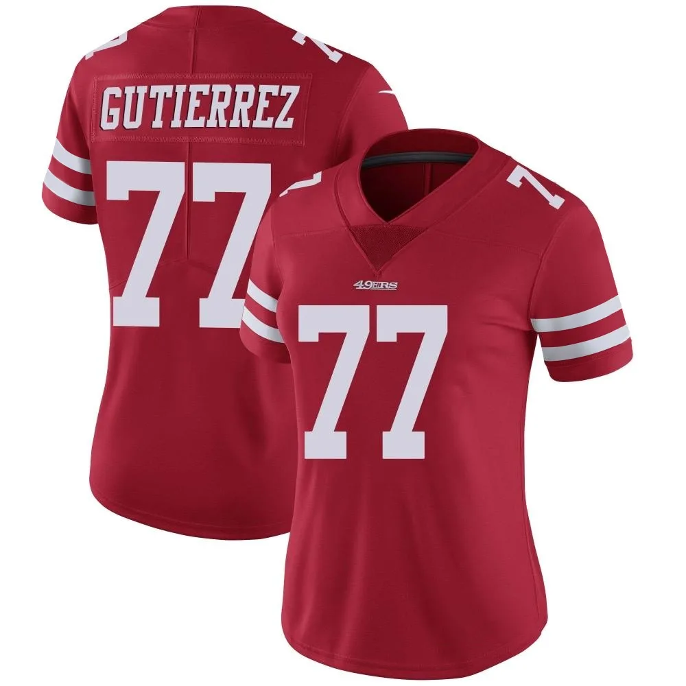 Women's San Francisco 49ers Alfredo Gutierrez Nike Team Color Vapor Untouchable Limited Red Jersey Women's San Francisco 49ers Alfredo Gutierrez Nike Team Color Vapor Untouchable Limited Red Jersey