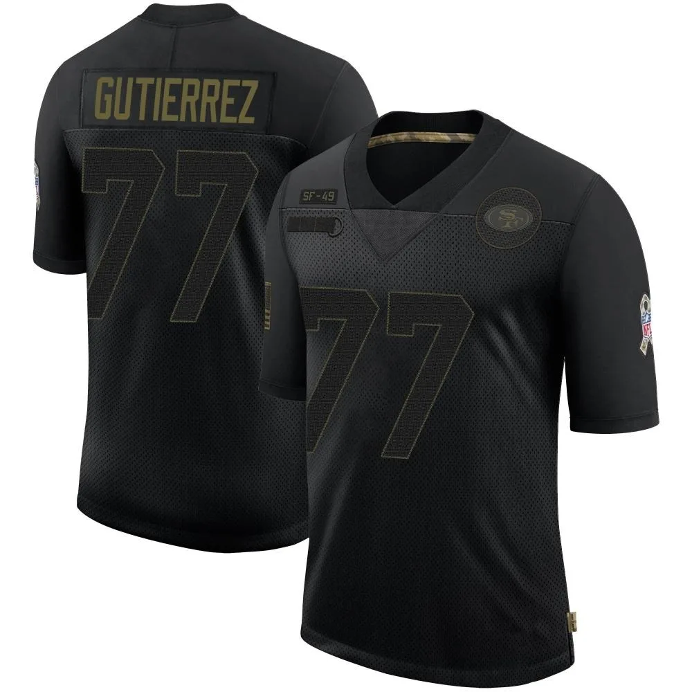 Youth San Francisco 49ers Alfredo Gutierrez Nike 2020 Salute To Service Limited Black Jersey Youth San Francisco 49ers Alfredo Gutierrez Nike 2020 Salute To Service Limited Black Jersey