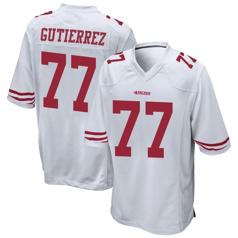 Youth San Francisco 49ers Alfredo Gutierrez Nike Game White Jersey Youth San Francisco 49ers Alfredo Gutierrez Nike Game White Jersey