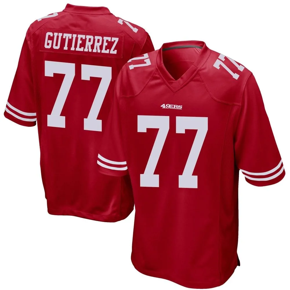 Youth San Francisco 49ers Alfredo Gutierrez Nike Team Color Game Red Jersey Youth San Francisco 49ers Alfredo Gutierrez Nike Team Color Game Red Jersey