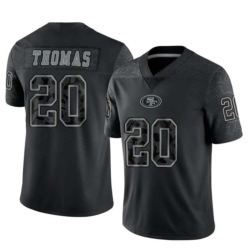 Men's San Francisco 49ers Ambry Thomas Nike Reflective Limited Black Jersey Men's San Francisco 49ers Ambry Thomas Nike Reflective Limited Black Jersey