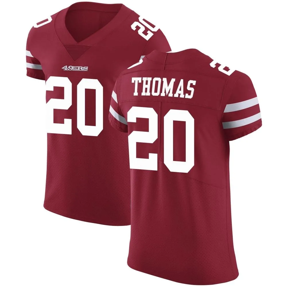 Men's San Francisco 49ers Ambry Thomas Nike Team Color Vapor Untouchable Elite Red Jersey Men's San Francisco 49ers Ambry Thomas Nike Team Color Vapor Untouchable Elite Red Jersey