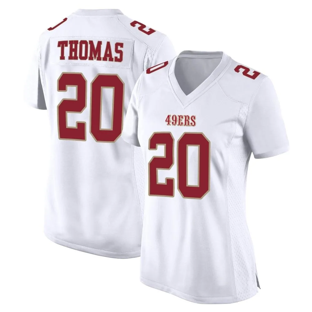 Women's San Francisco 49ers Ambry Thomas Nike Fashion Game White Jersey Women's San Francisco 49ers Ambry Thomas Nike Fashion Game White Jersey