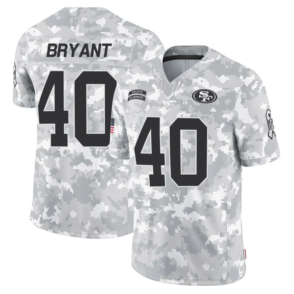 Youth San Francisco 49ers Austin Bryant Nike 2024 Salute To Service Limited Arctic Camo Jersey Youth San Francisco 49ers Austin Bryant Nike 2024 Salute To Service Limited Arctic Camo Jersey