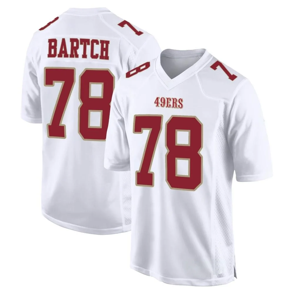 Men's San Francisco 49ers Ben Bartch Nike Fashion Game White Jersey Men's San Francisco 49ers Ben Bartch Nike Fashion Game White Jersey