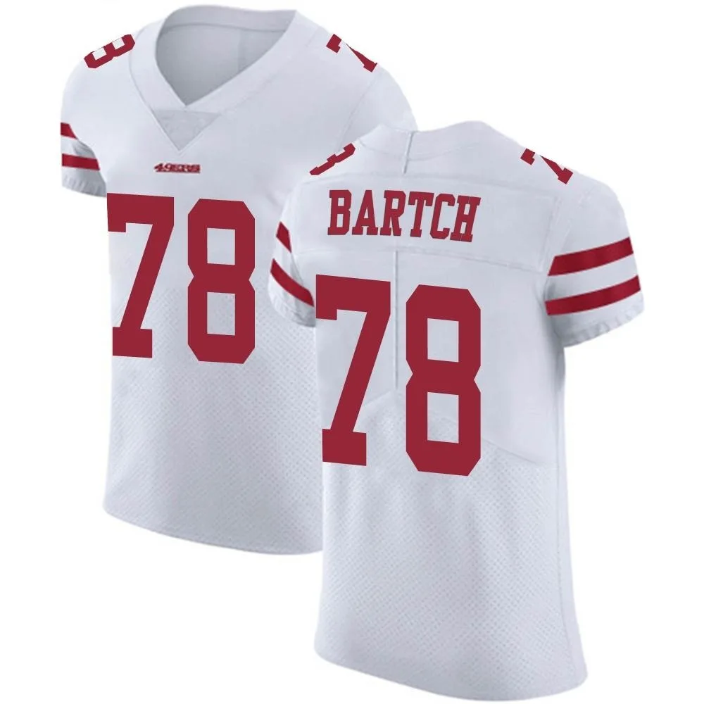 Men's San Francisco 49ers Ben Bartch Nike Vapor Untouchable Elite White Jersey Men's San Francisco 49ers Ben Bartch Nike Vapor Untouchable Elite White Jersey