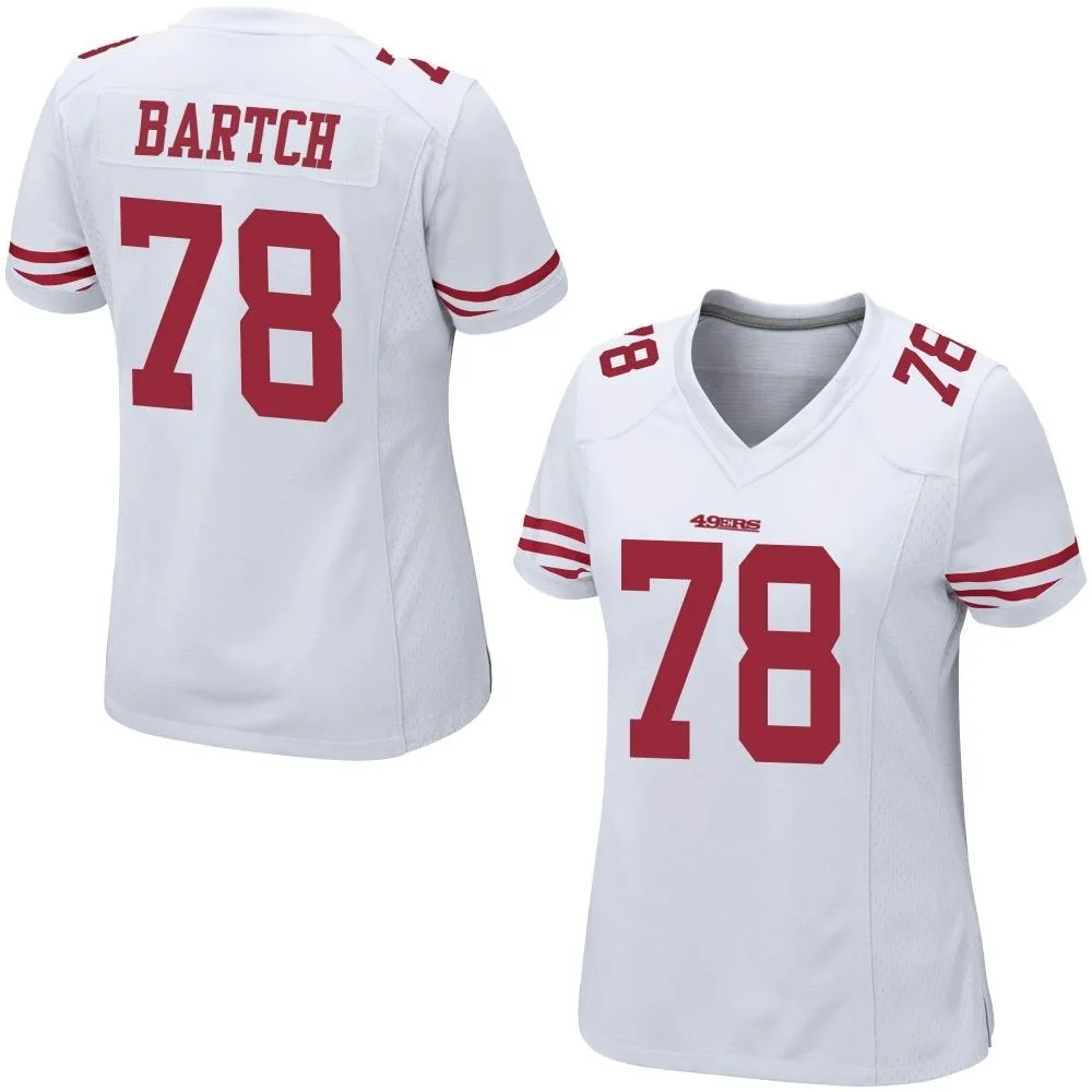 Women's San Francisco 49ers Ben Bartch Nike Game White Jersey Women's San Francisco 49ers Ben Bartch Nike Game White Jersey