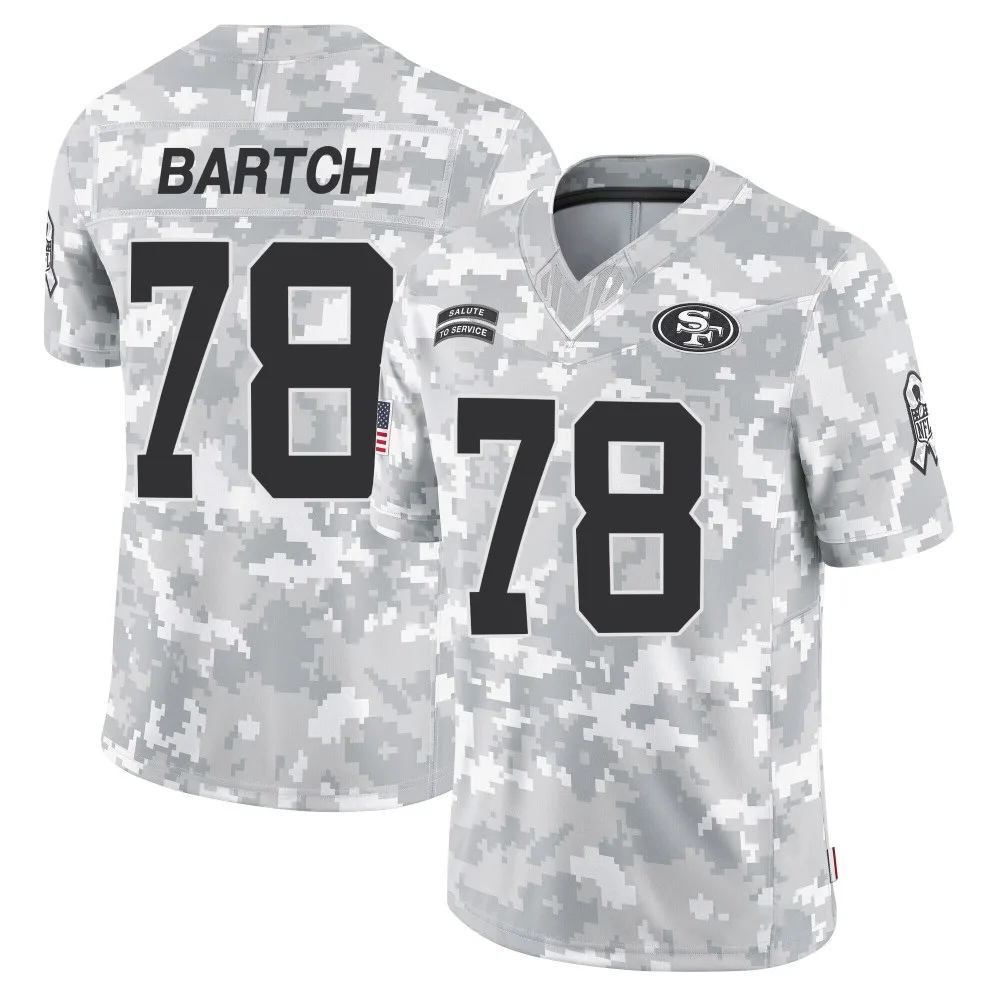 Youth San Francisco 49ers Ben Bartch Nike 2024 Salute To Service Limited Arctic Camo Jersey Youth San Francisco 49ers Ben Bartch Nike 2024 Salute To Service Limited Arctic Camo Jersey