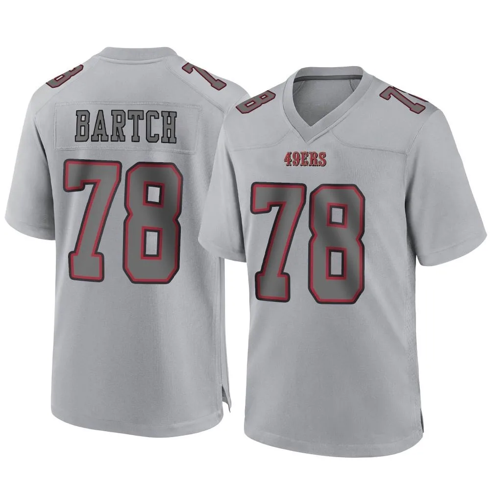 Youth San Francisco 49ers Ben Bartch Nike Atmosphere Fashion Game Gray Jersey Youth San Francisco 49ers Ben Bartch Nike Atmosphere Fashion Game Gray Jersey