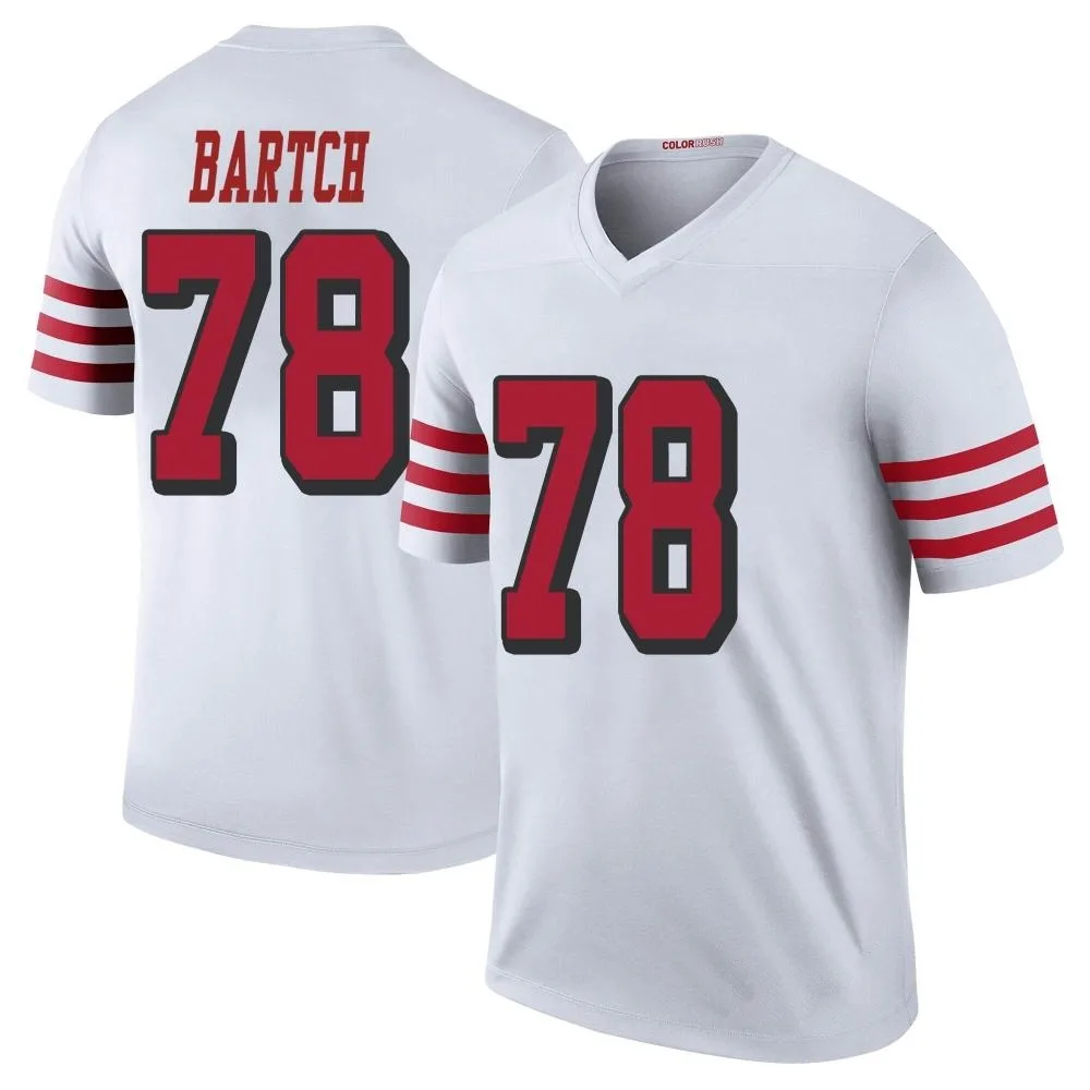 Youth San Francisco 49ers Ben Bartch Nike Color Rush Legend White Jersey Youth San Francisco 49ers Ben Bartch Nike Color Rush Legend White Jersey