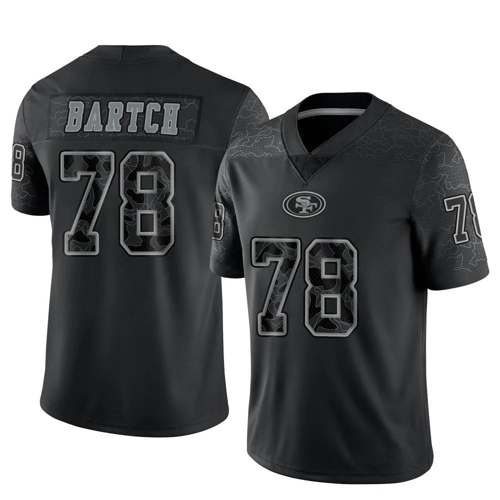 Youth San Francisco 49ers Ben Bartch Nike Reflective Limited Black Jersey Youth San Francisco 49ers Ben Bartch Nike Reflective Limited Black Jersey