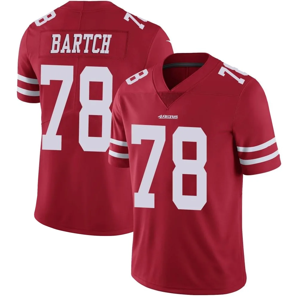 Youth San Francisco 49ers Ben Bartch Nike Team Color Vapor Untouchable Limited Red Jersey Youth San Francisco 49ers Ben Bartch Nike Team Color Vapor Untouchable Limited Red Jersey