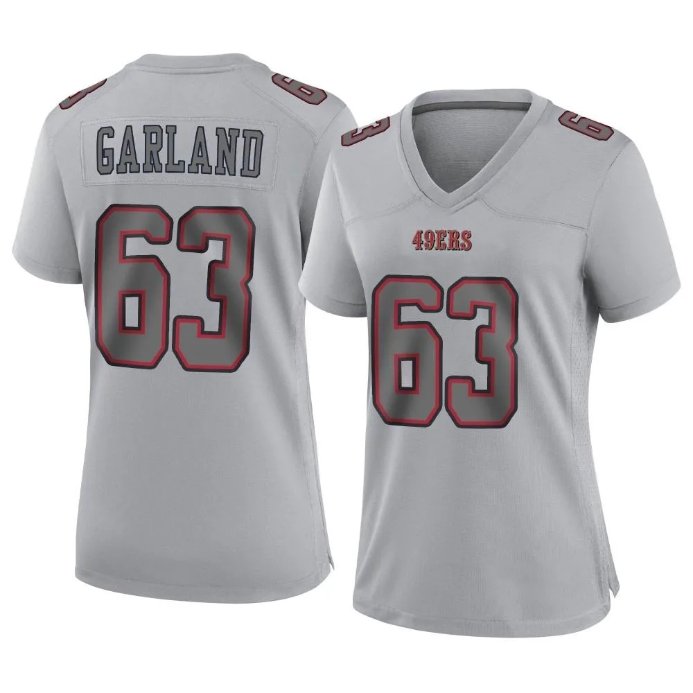 Women's San Francisco 49ers Ben Garland Nike Atmosphere Fashion Game Gray Jersey Women's San Francisco 49ers Ben Garland Nike Atmosphere Fashion Game Gray Jersey