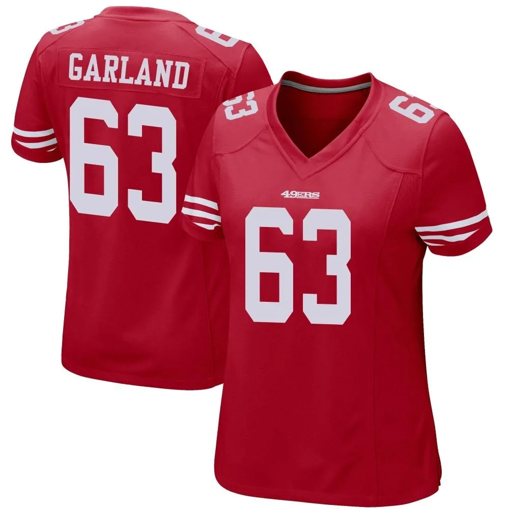 Women's San Francisco 49ers Ben Garland Nike Team Color Game Red Jersey Women's San Francisco 49ers Ben Garland Nike Team Color Game Red Jersey
