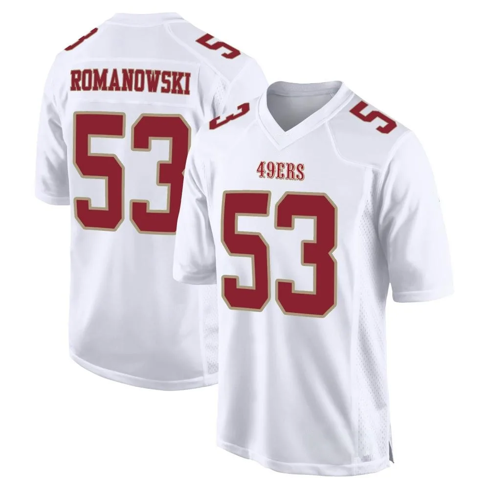 Men's San Francisco 49ers Bill Romanowski Nike Fashion Game White Jersey Men's San Francisco 49ers Bill Romanowski Nike Fashion Game White Jersey