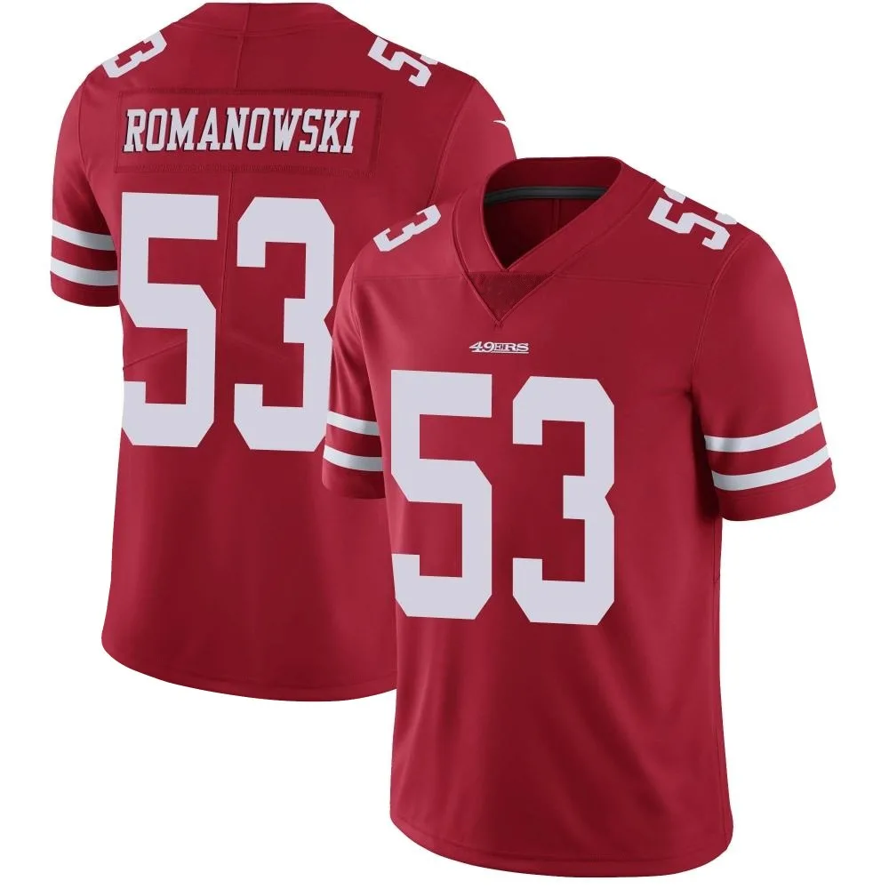 Youth San Francisco 49ers Bill Romanowski Nike Team Color Vapor Untouchable Limited Red Jersey Youth San Francisco 49ers Bill Romanowski Nike Team Color Vapor Untouchable Limited Red Jersey