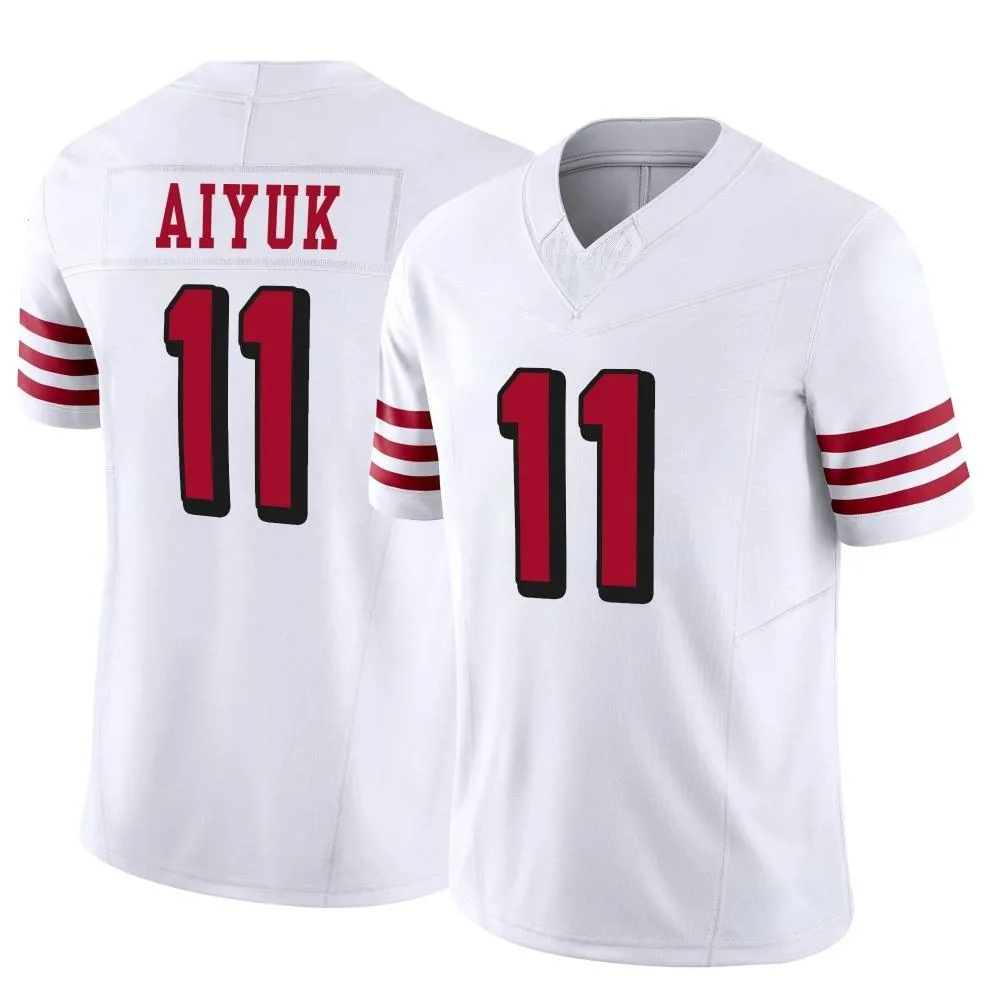 Men's San Francisco 49ers Brandon Aiyuk Nike Alternate Vapor F.U.S.E. Limited White Jersey Men's San Francisco 49ers Brandon Aiyuk Nike Alternate Vapor F.U.S.E. Limited White Jersey