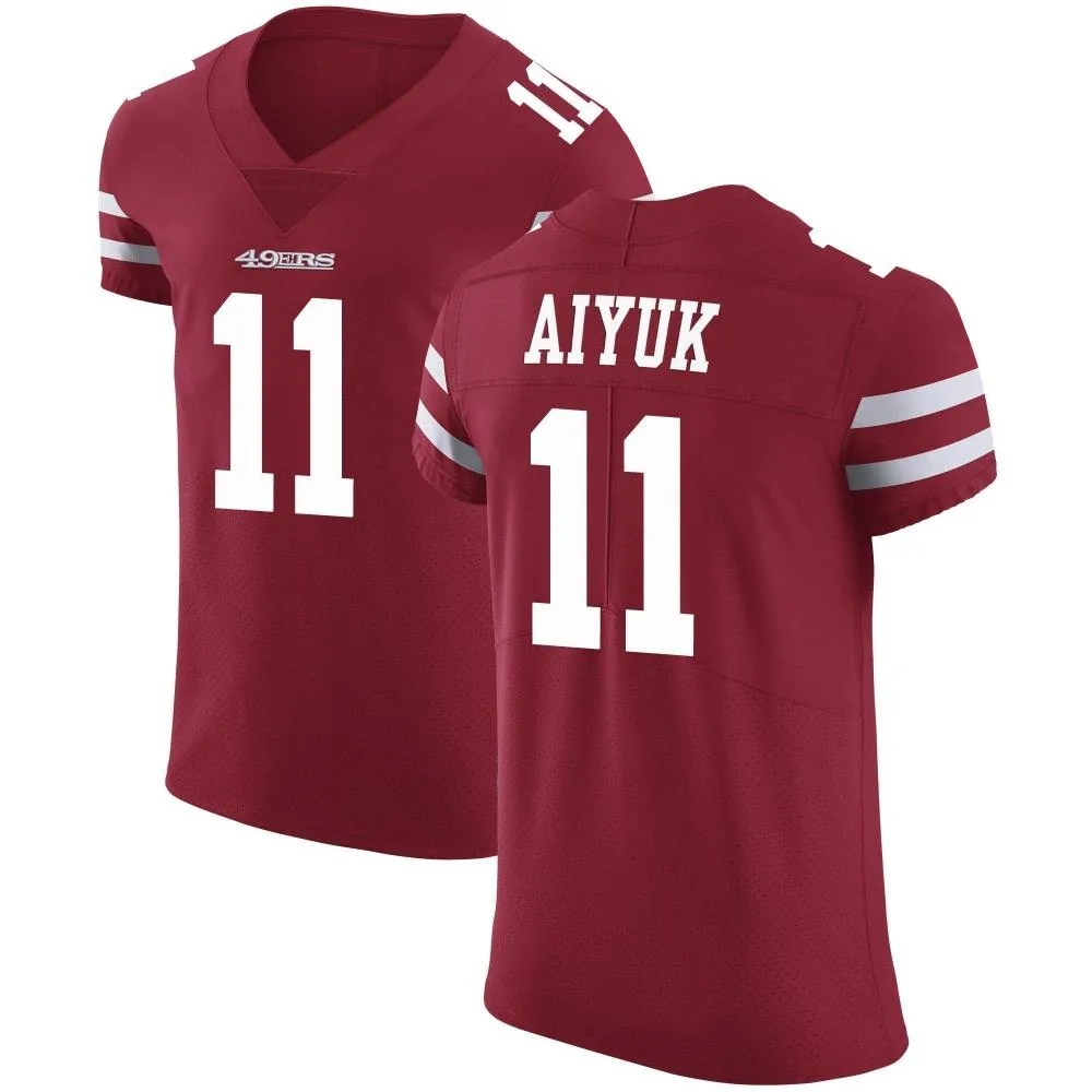 Men's San Francisco 49ers Brandon Aiyuk Nike Team Color Vapor Untouchable Elite Red Jersey
