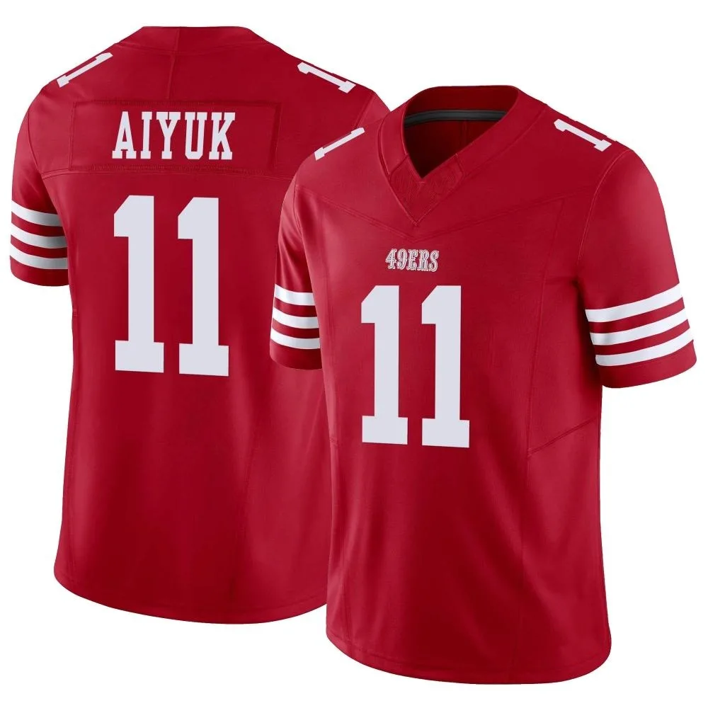 Men's San Francisco 49ers Brandon Aiyuk Nike Vapor F.U.S.E. Limited Scarlet Jersey Men's San Francisco 49ers Brandon Aiyuk Nike Vapor F.U.S.E. Limited Scarlet Jersey