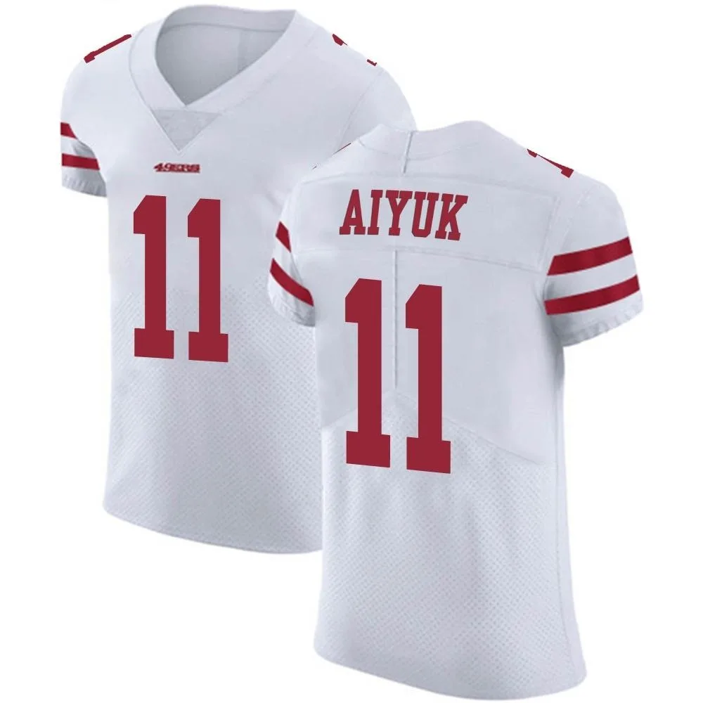 Men's San Francisco 49ers Brandon Aiyuk Nike Vapor Untouchable Elite White Jersey Men's San Francisco 49ers Brandon Aiyuk Nike Vapor Untouchable Elite White Jersey