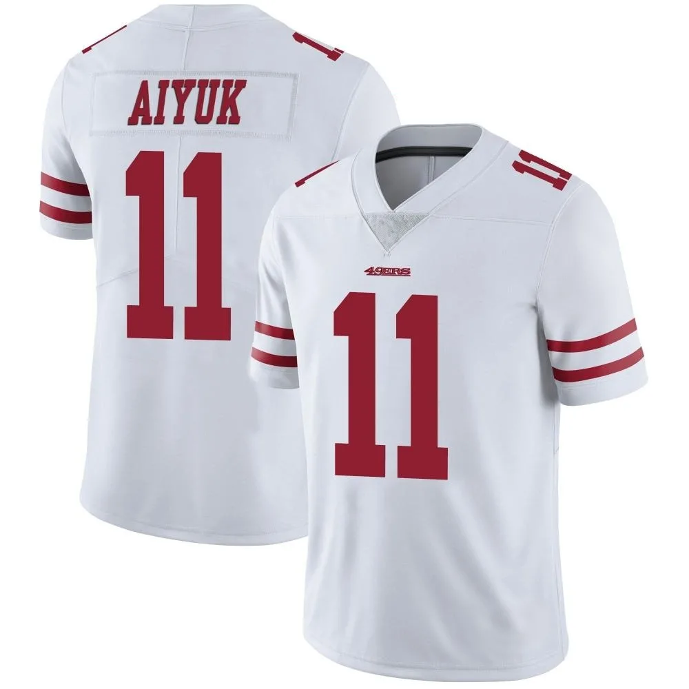 Men's San Francisco 49ers Brandon Aiyuk Nike Vapor Untouchable Limited White Jersey Men's San Francisco 49ers Brandon Aiyuk Nike Vapor Untouchable Limited White Jersey