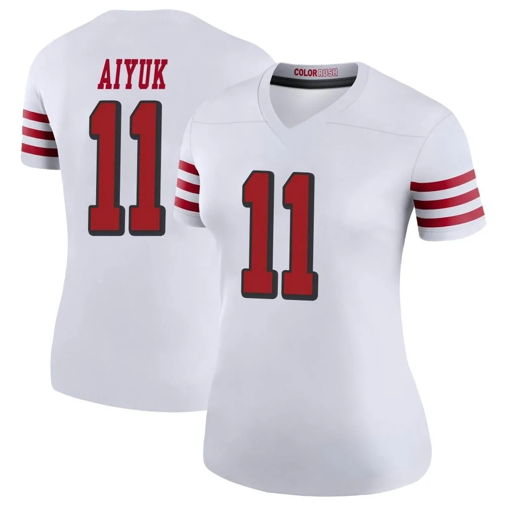 Women's San Francisco 49ers Brandon Aiyuk Nike Color Rush Legend White Jersey