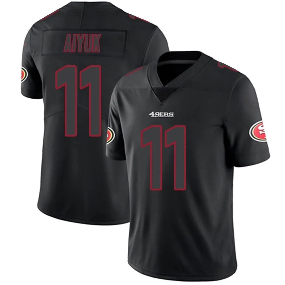 Youth San Francisco 49ers Brandon Aiyuk Nike Limited Black Impact Jersey Youth San Francisco 49ers Brandon Aiyuk Nike Limited Black Impact Jersey