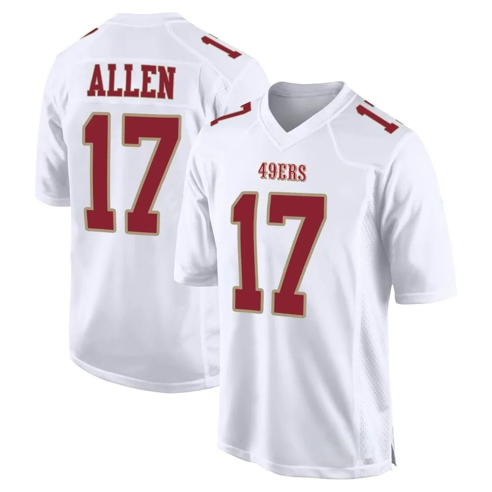 Men's San Francisco 49ers Brandon Allen Nike Fashion Game White Jersey Men's San Francisco 49ers Brandon Allen Nike Fashion Game White Jersey